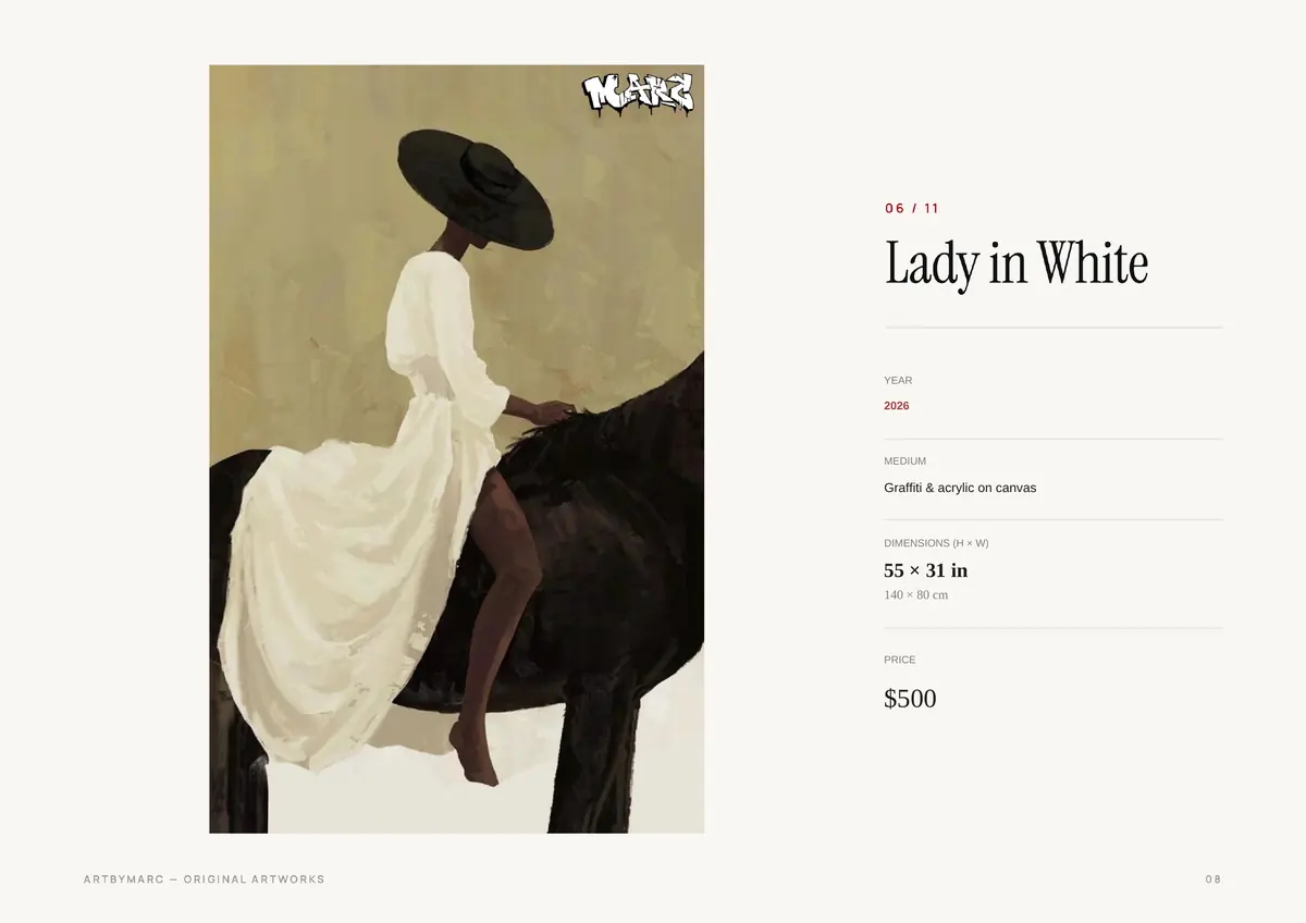 Page 8 of 23 — Lady in White, $500