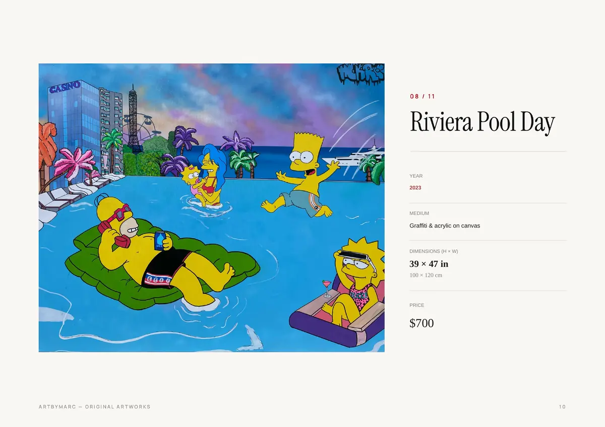 Page 10 of 23 — Riviera Pool Day, $700