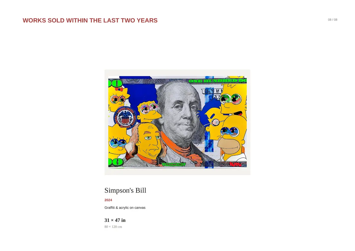 Page 22 of 23 — Works sold within the last two years